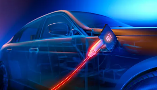 E-Auto lädt an einer Wallbox